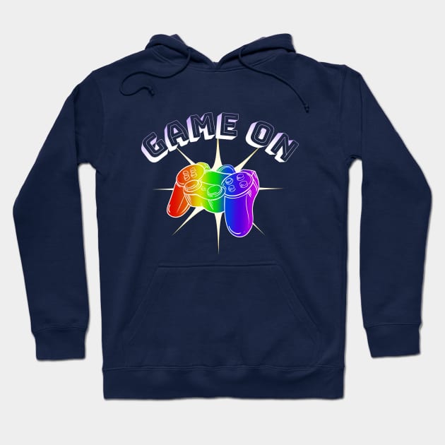 Game On - Rainbow Controller Hoodie by Prideopenspaces